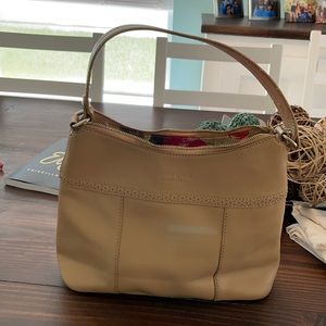 Kate Spade tan leather shoulder purse